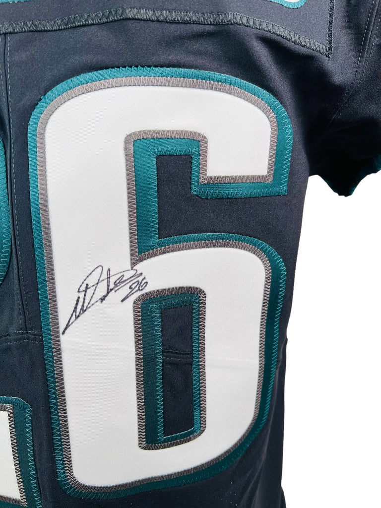 MILES SANDERS PHILADELPHIA EAGLES NIKE AUTHENTIC ON FIELD PLAYER CUT SIGNED JERSEY ADULT 44