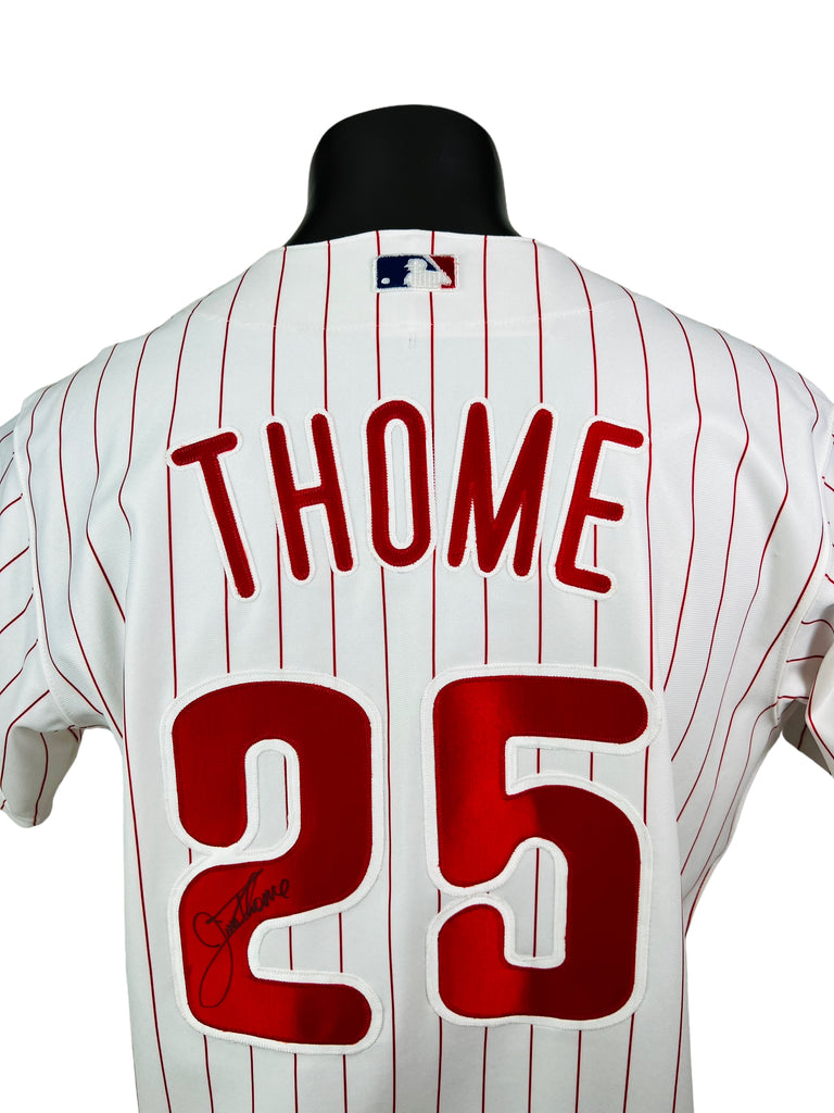 JIM THOME PHILADELPHIA PHILLIES VINTAGE 2004 INAUGURAL SEASON AT CBP MLB MAJESTIC AUTHENTIC SIGNED JERSEY ADULT 44