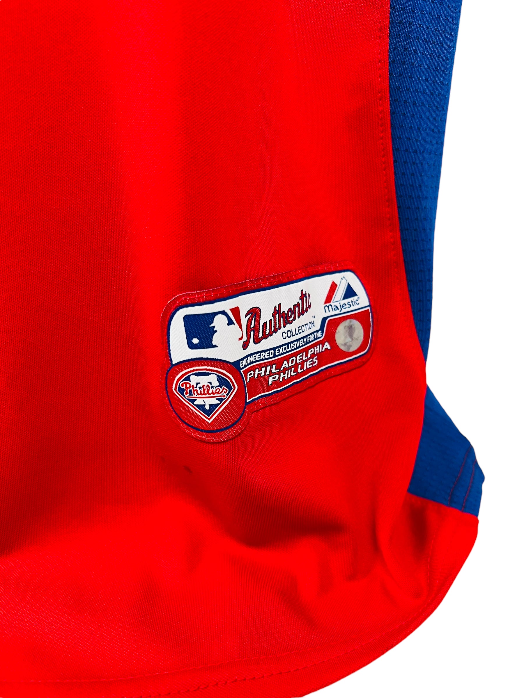 PHILADELPHIA PHILLIES VINTAGE 2000'S MLB MAJESTIC AUTHENTIC JERSEY ADULT 2XL