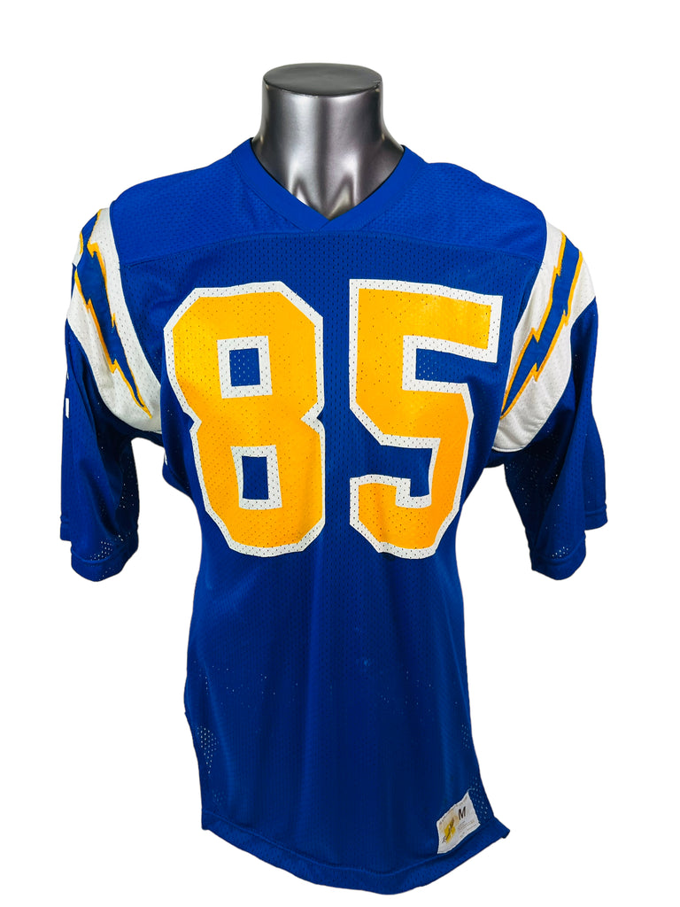 SAN DIEGO CHARGERS VINTAGE 1980'S RUSSELL ATHLETIC JERSEY ADULT MEDIUM