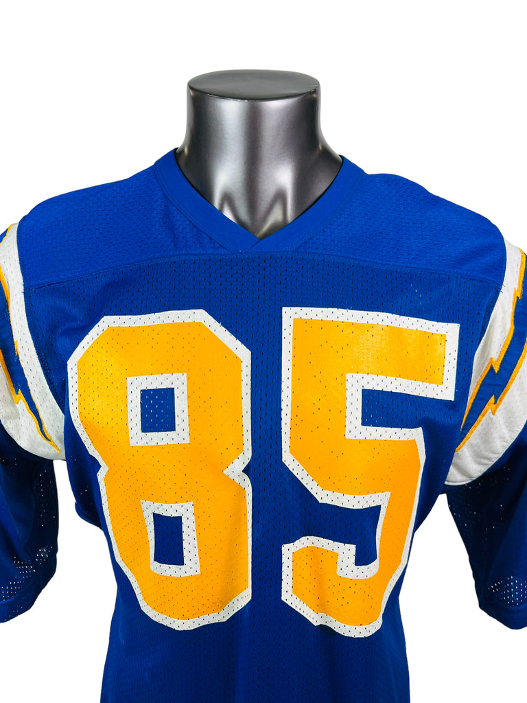 SAN DIEGO CHARGERS VINTAGE 1980'S RUSSELL ATHLETIC JERSEY ADULT MEDIUM