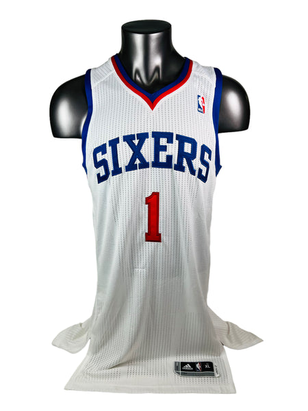 MICHAEL CARTER-WILLIAMS PHILADELPHIA SIXERS VINTAGE TEAM ISSUED SIGNED ADIDAS JERSEY ADULT XL