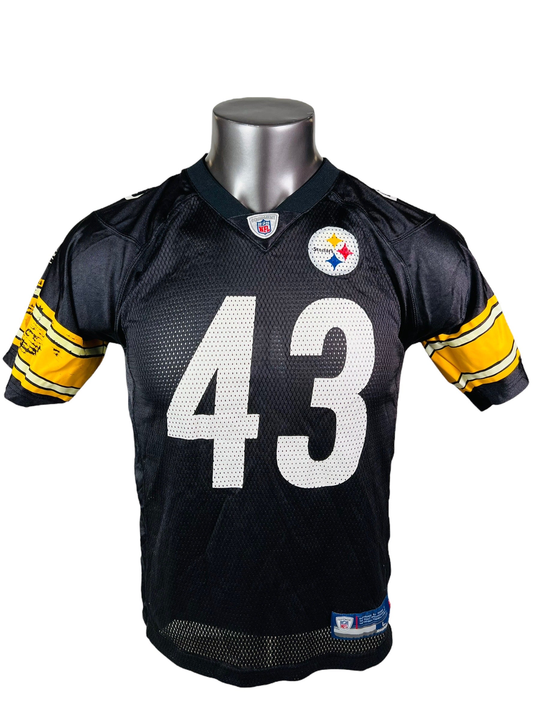 Reebok, Shirts, Troy Polamalu Pittsburgh Steelers Authentic Throwback  Jersey