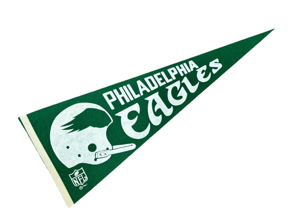 PHILADELPHIA EAGLES VINTAGE 1960'S NFL KELLY GREEN FULL-SIZED PENNANT