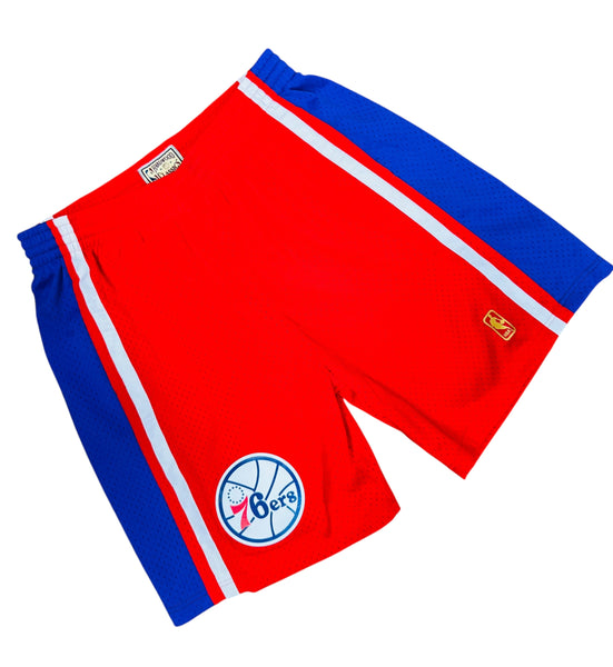 PHILADELPHIA SIXERS RETRO 1990'S COOPERSTOWN COLLECTION MITCHELL & NESS ADULT SHORTS XL