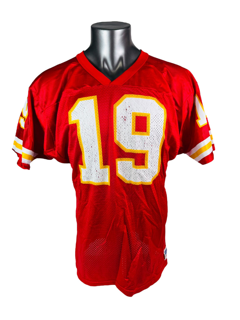 JOE MONTANA KANSAS CITY CHIEFS VINTAGE 1990'S WILSON ADULT JERSEY LARGE