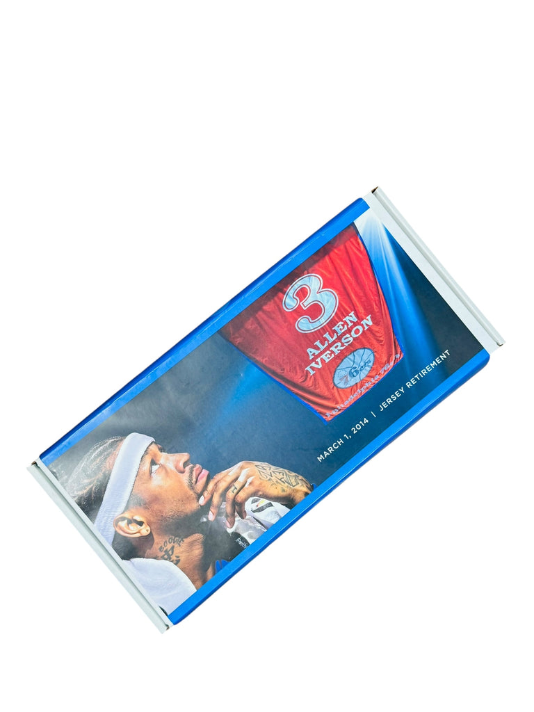 ALLEN IVERSON PHILADELPHIA 76ERS VINTAGE 2014 #3 JERSEY RETIREMENT BANNER