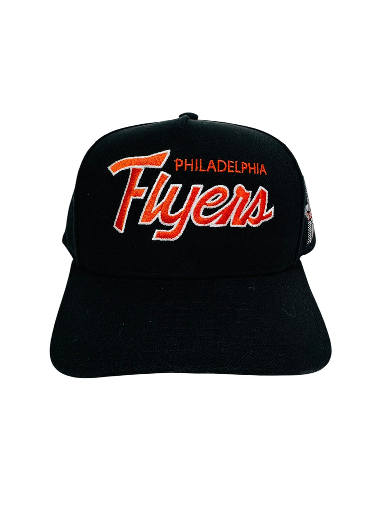PHILADELPHIA FLYERS RETRO SCRIPT 25TH ANNIVERSARY MITCHELL & NESS SNAPBACK ADULT HAT
