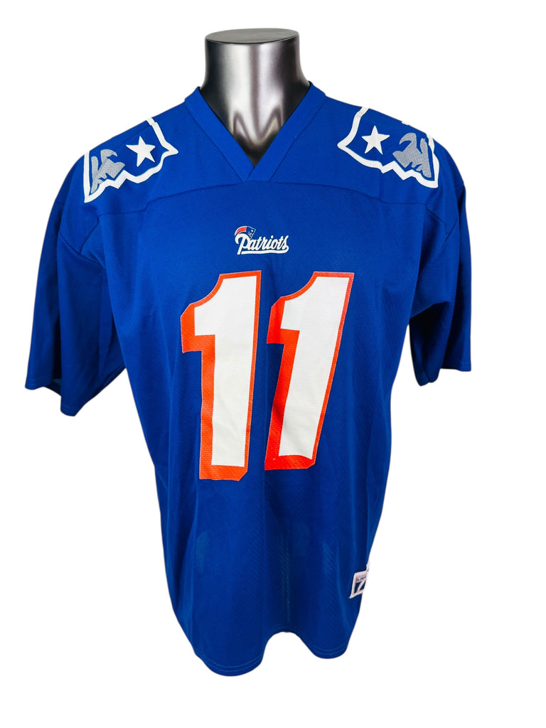 DREW BLEDSOE NEW ENGLAND PATRIOTS VINTAGE 1990'S LOGO 7 JERSEY ADULT XL (Copy)