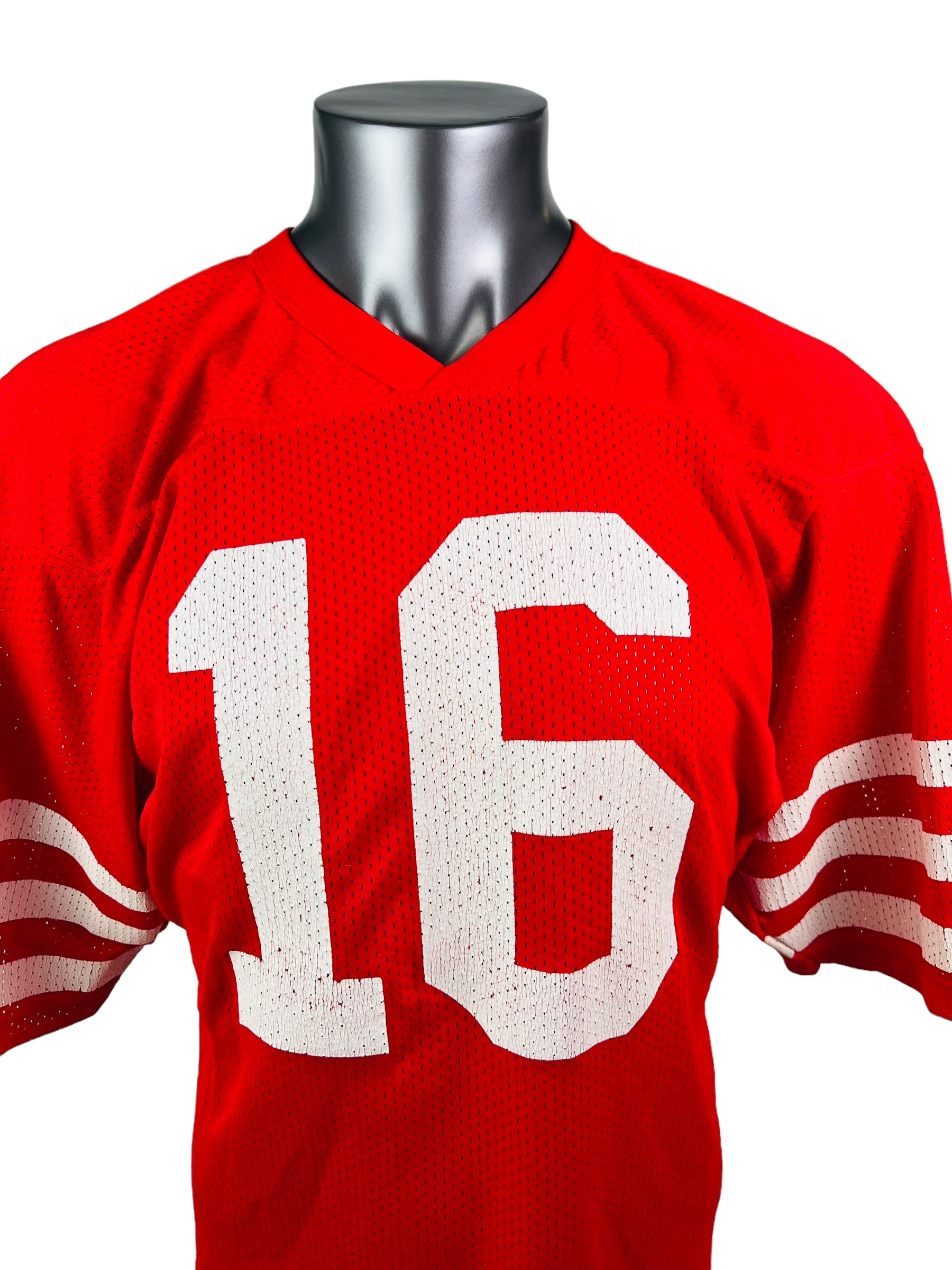 JOE MONTANA SAN FRANCISCO 49ERS VINTAGE 1990'S RUSSELL ATHLETIC JERSEY ADULT SMALL