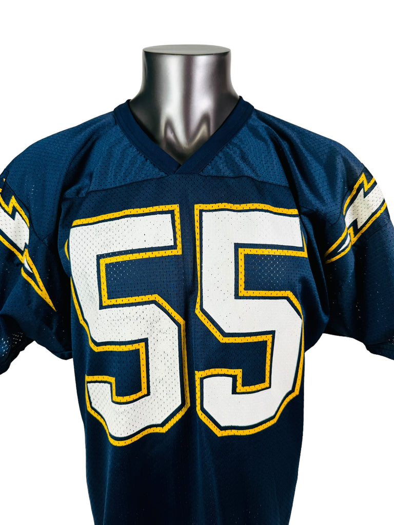 JUNIOR SEAU SAN DIEGO CHARGERS VINTAGE 1990'S WILSON JERSEY ADULT XL