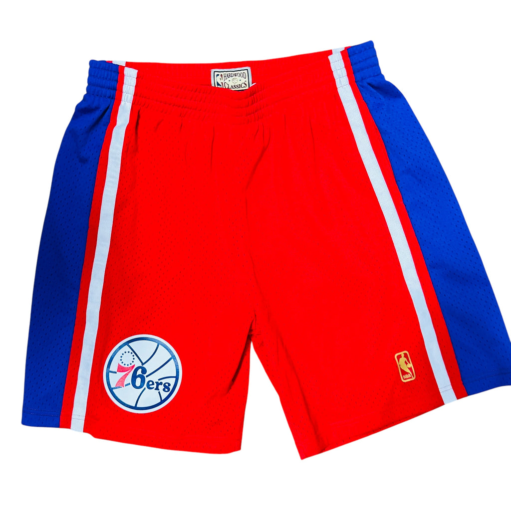 PHILADELPHIA SIXERS RETRO 1990'S COOPERSTOWN COLLECTION MITCHELL & NESS ADULT SHORTS XL