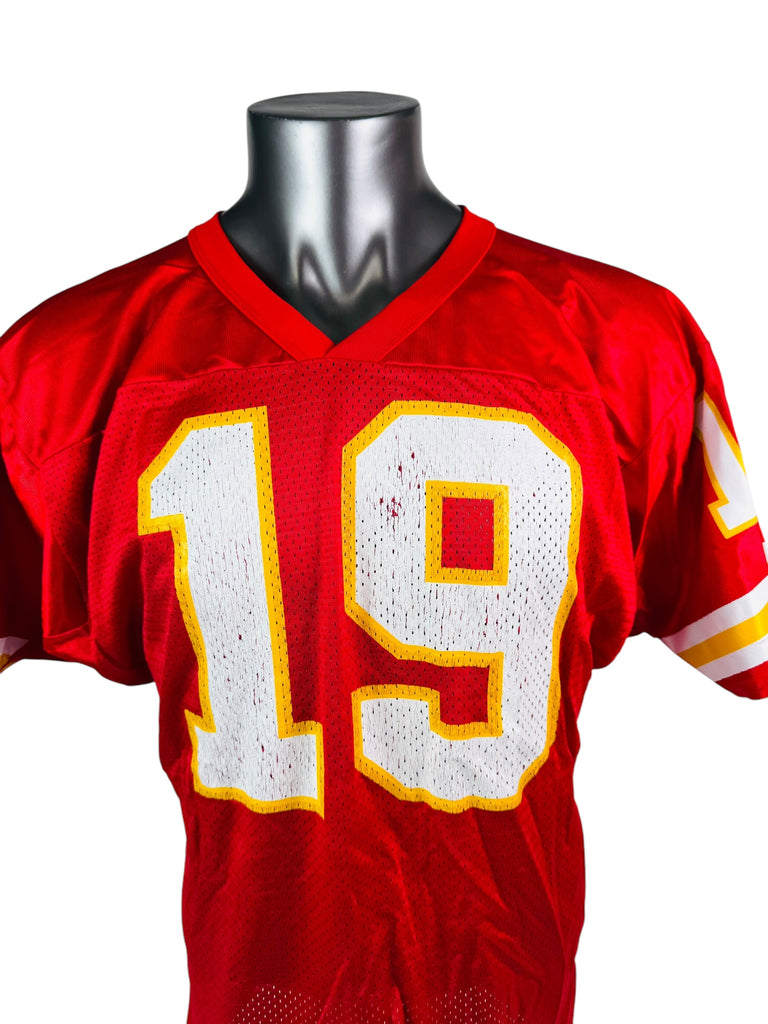 JOE MONTANA KANSAS CITY CHIEFS VINTAGE 1990'S WILSON ADULT JERSEY LARGE