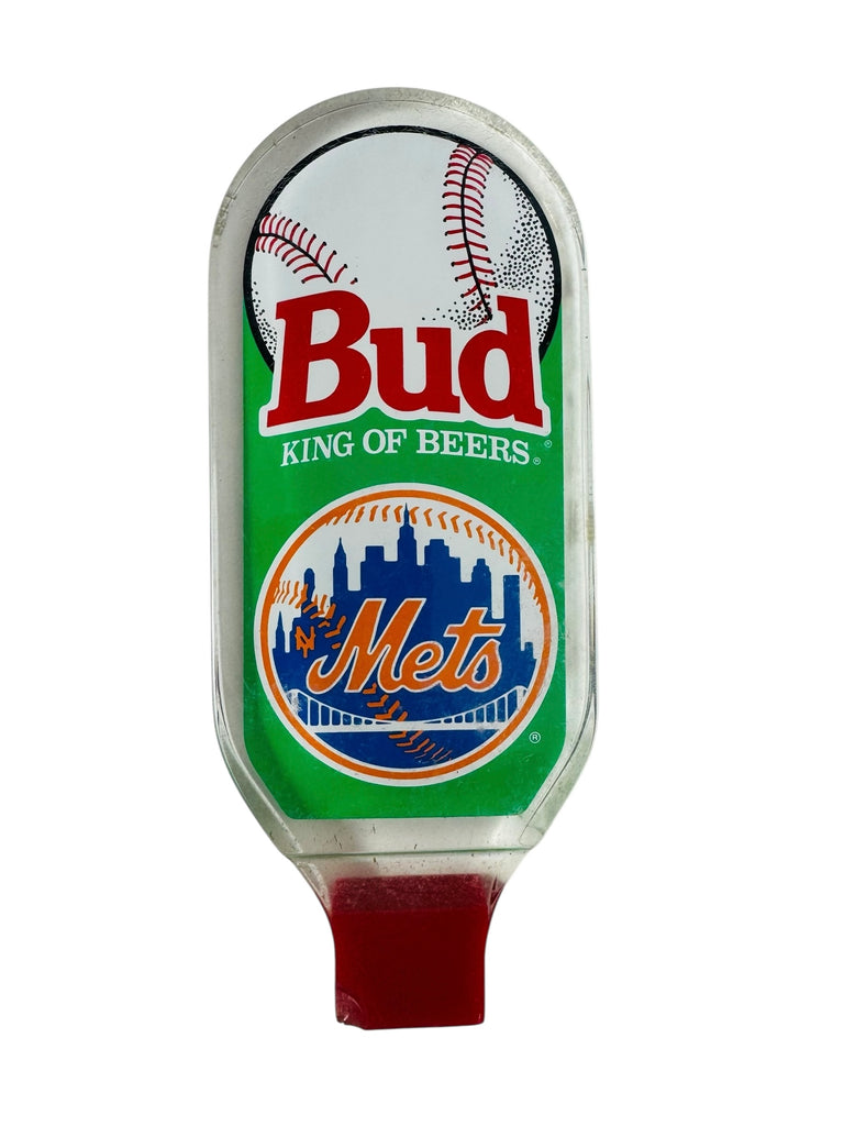 NEW YORK METS VINTAGE 1990'S BUDWEISER BEER TAP HANDLE