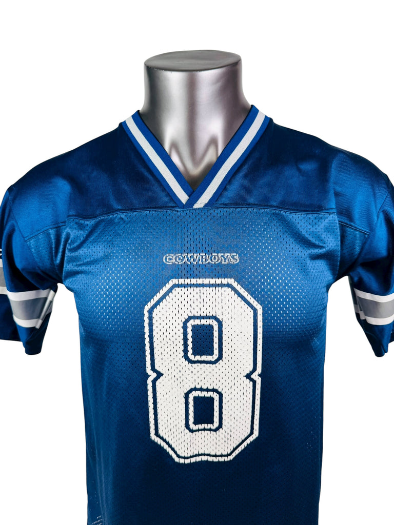 TROY AIKMAN DALLAS COWBOYS VINTAGE 1990'S LOGO ATHLETIC JERSEY YOUTH LARGE