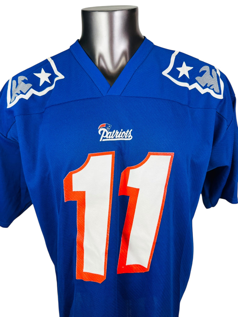 DREW BLEDSOE NEW ENGLAND PATRIOTS VINTAGE 1990'S LOGO 7 JERSEY ADULT XL (Copy)