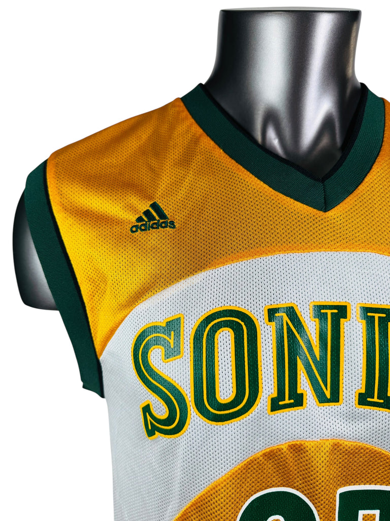 KEVIN DURANT SEATTLE SUPERSONICS VINTAGE 2000'S ADIDAS JERSEY ADULT SMALL