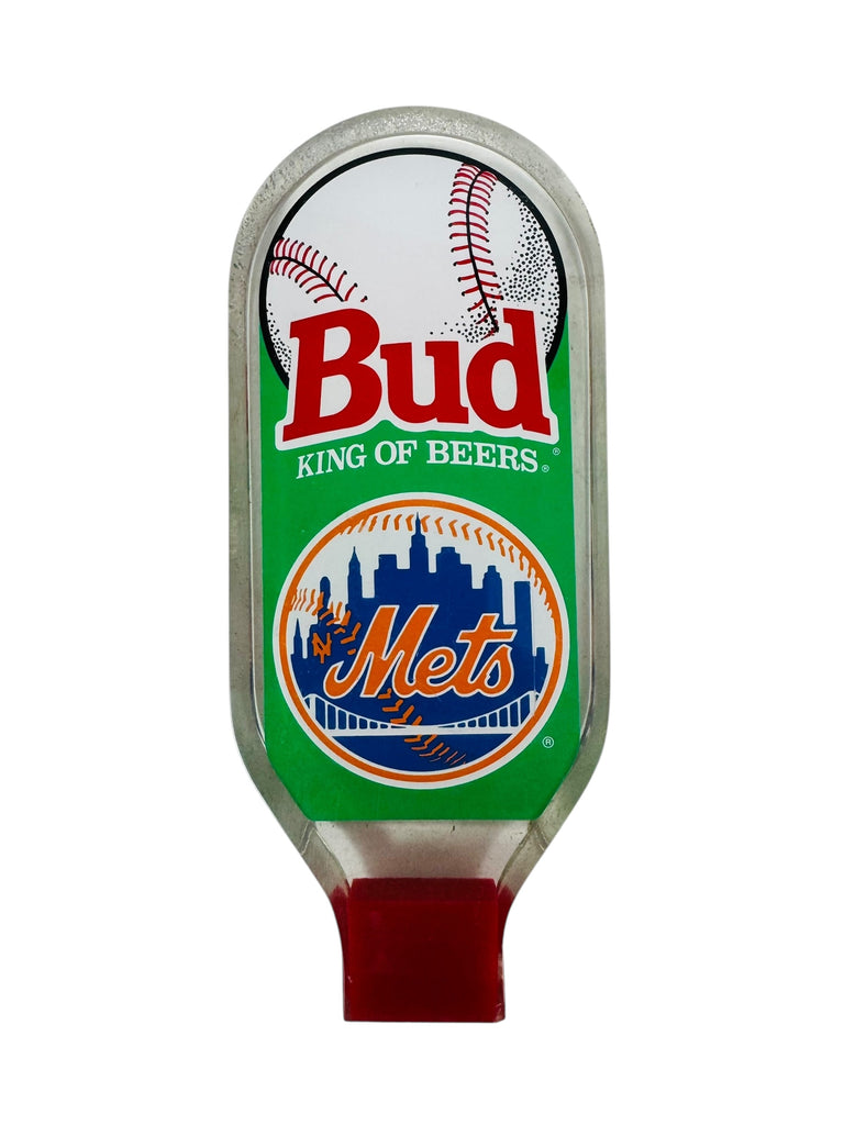 NEW YORK METS VINTAGE 1990'S BUDWEISER BEER TAP HANDLE