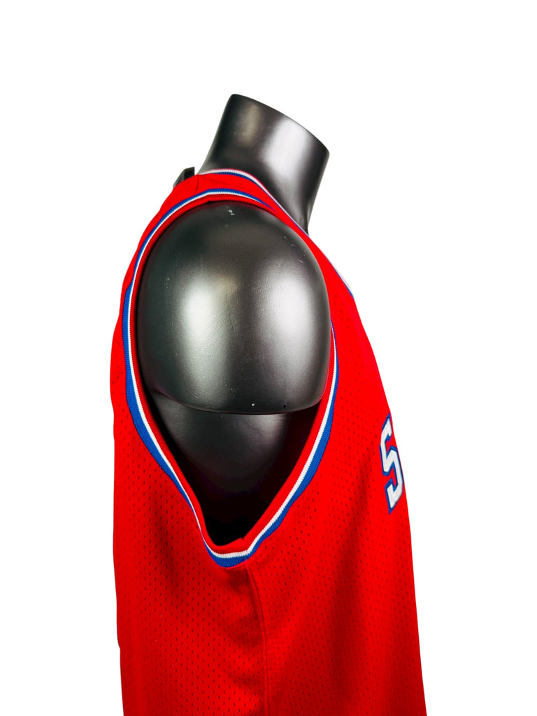 MAURICE CHEEKS PHILADELPHIA SIXERS RETRO SIGNED AUTHENTIC JERSEY ADULT 46