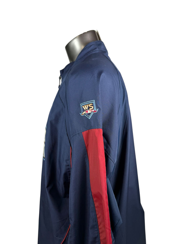 PHILADELPHIA PHILLIES VINTAGE 2009 WORLD SERIES MAJESTIC LIGHT-WEIGHT PULL-OVER JACKET ADULT 2XL