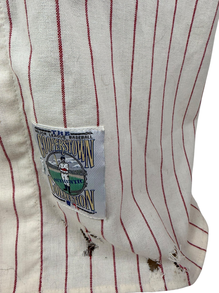 ROBIN ROBERTS PHILADELPHIA PHILLIES VINTAGE 1990'S AUTHENTIC MITCHELL & NESS FLANNEL JERSEY ADULT XL