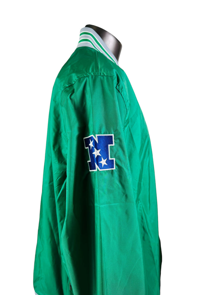 PHILADELPHIA EAGLES RETRO KELLY GREEN MITCHELL & NESS PULL-OVER LIGHTWEIGHT JACKET ADULT 3XL