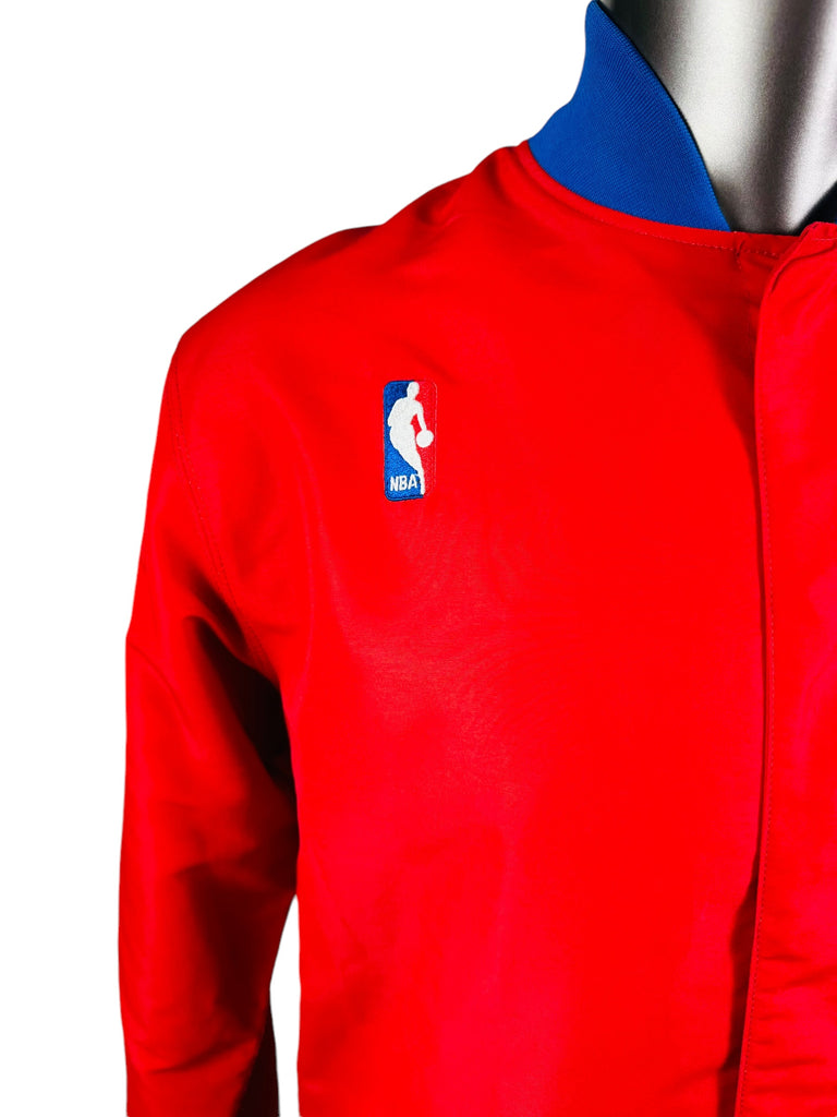 PHILADELPHIA SIXERS RETRO 1990'S STARS MITCHELL & NESS SNAP-UP WARM-UP JACKET ADULT MEDIUM