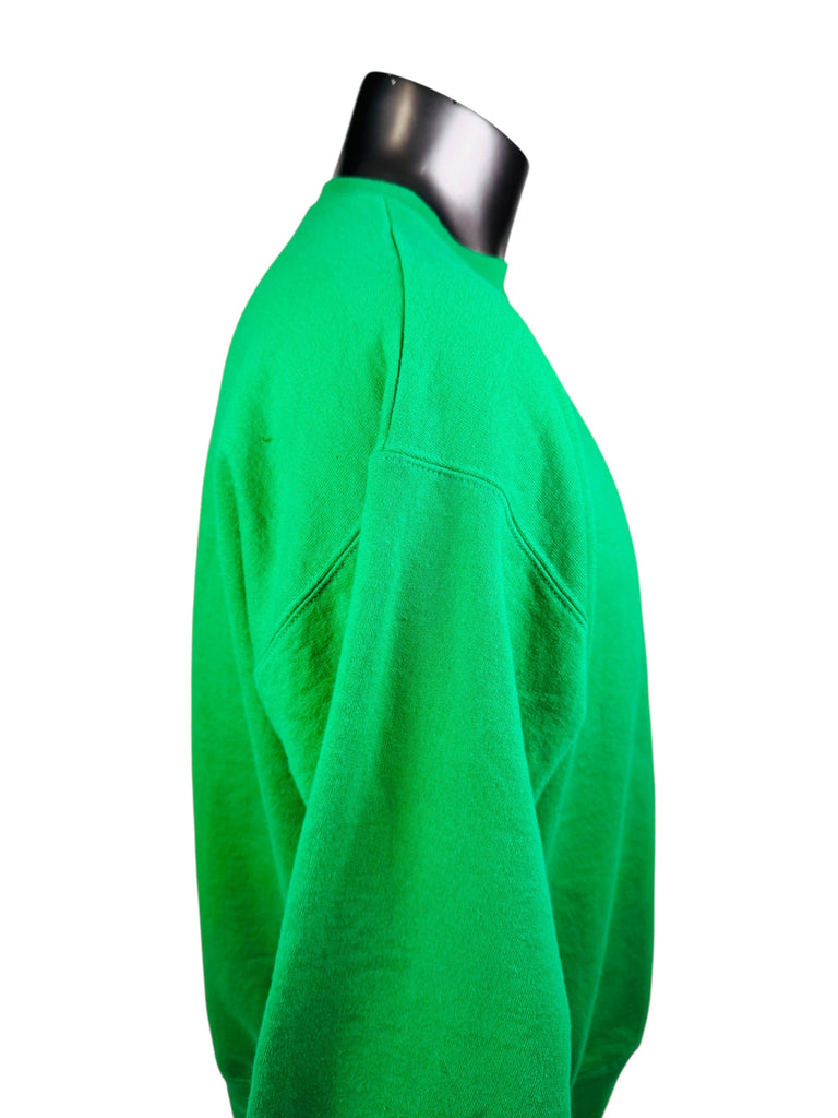 PHILADELPHIA EAGLES VINTAGE 1990'S KELLY GREEN CREW-NECK SWEATSHIRT ADULT LARGE