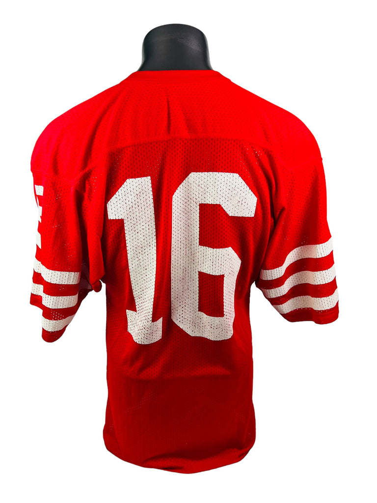 JOE MONTANA SAN FRANCISCO 49ERS VINTAGE 1990'S RUSSELL ATHLETIC JERSEY ADULT SMALL