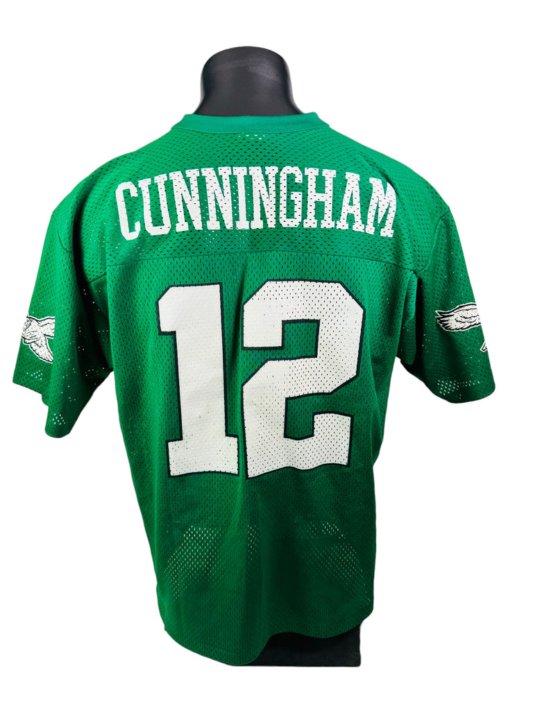 RANDALL CUNNINGHAM PHILADELPHIA EAGLES VINTAGE 1990'S LOGO 7 JERSEY ADULT LARGE