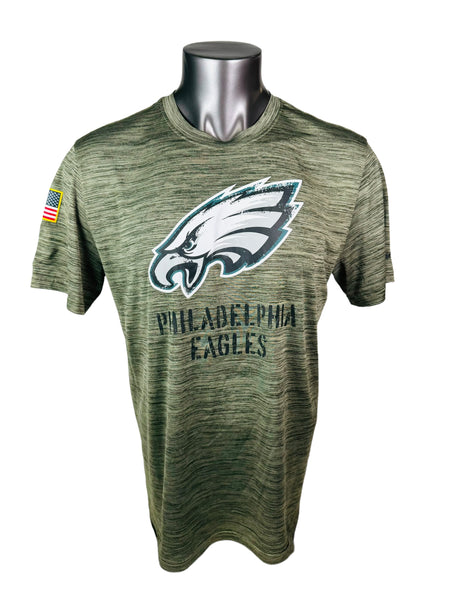 PHILADELPHIA EAGLES TEAM ISSUED NIKE MILITARY SALUTE TO SERVICE DRI-FIT SHIRT ADULT XL