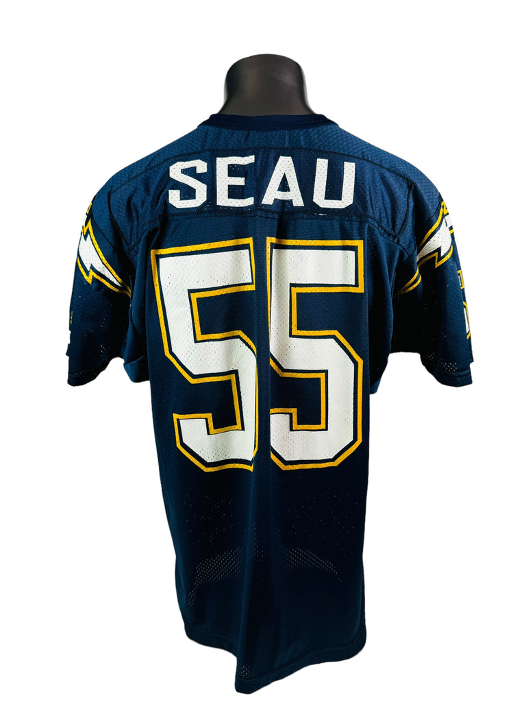 JUNIOR SEAU SAN DIEGO CHARGERS VINTAGE 1990'S WILSON JERSEY ADULT XL