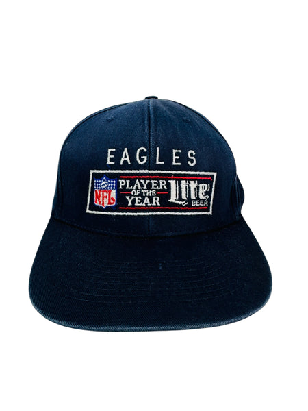 PHILADELPHIA EAGLES VINTAGE 1990'S MILLER LITE PLAYER OF THE YEAR SNAPBACK ADULT HAT