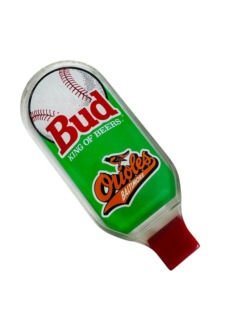 BALTIMORE ORIOLES VINTAGE 1990'S BUDWEISER BEER TAP HANDLE
