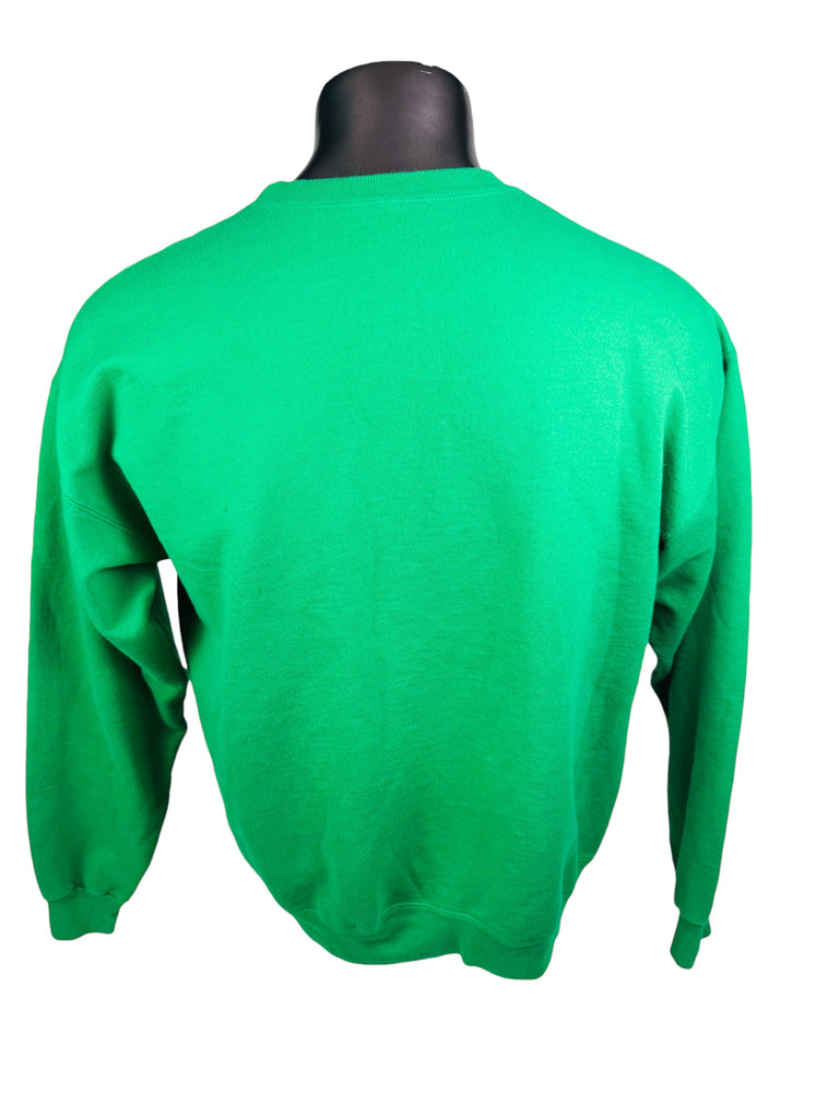 PHILADELPHIA EAGLES VINTAGE 1990'S KELLY GREEN CREW-NECK SWEATSHIRT ADULT LARGE