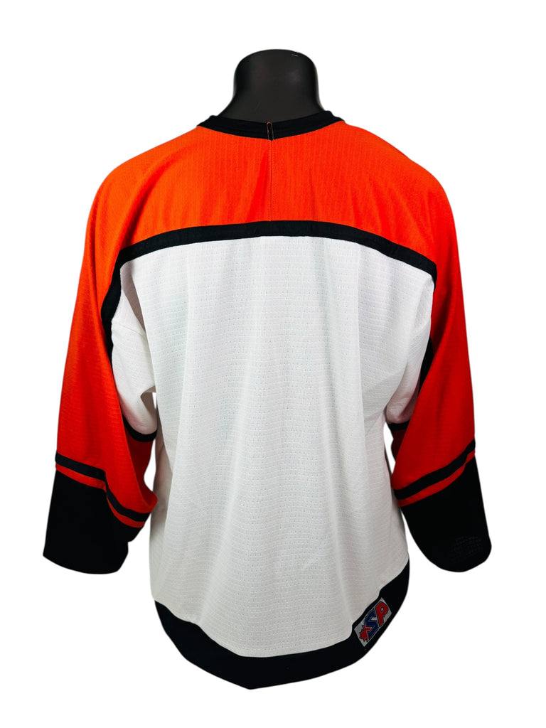 BOBBY CLARKE PHILADELPHIA FLYERS RETRO 2000'S AUTHENTIC SP SIGNED JERSEY ADULT XL