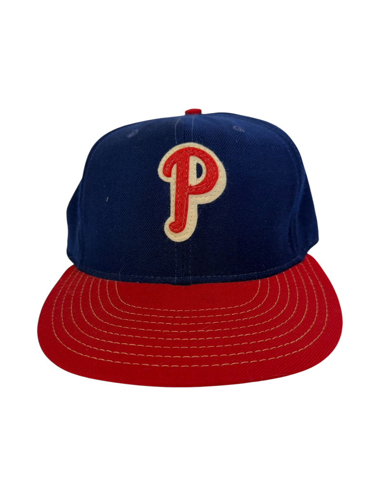 PHILADELPHIA PHILLIES VINTAGE 1990'S WOOL ANNCO FITTED ADULT HAT 7 3/8