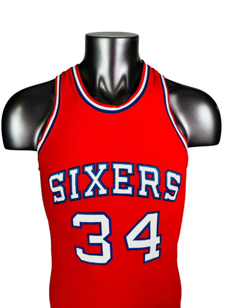 CHARLES BARKLEY PHILADELPHIA SIXERS VINTAGE 1980'S SAND-KNIT MACGREGOR JERSEY ADULT MEDIUM