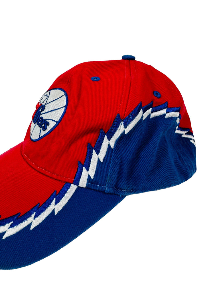 PHILADELPHIA 76ERS VINTAGE 2000'S 47' TWINS STRAPBACK ADULT HAT