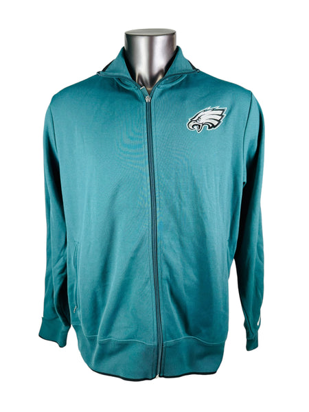 PHILADELPHIA EAGLES NIKE ZIP-UP TRACK WINDBREAKER JACKET ADULT 2XL