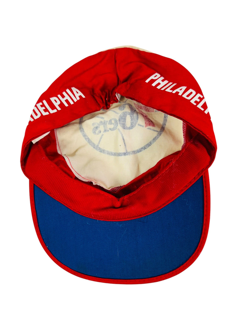 PHILADELPHIA SIXERS 76ERS VINTAGE 1990'S TWINS PAINTER'S CAP ADULT HAT
