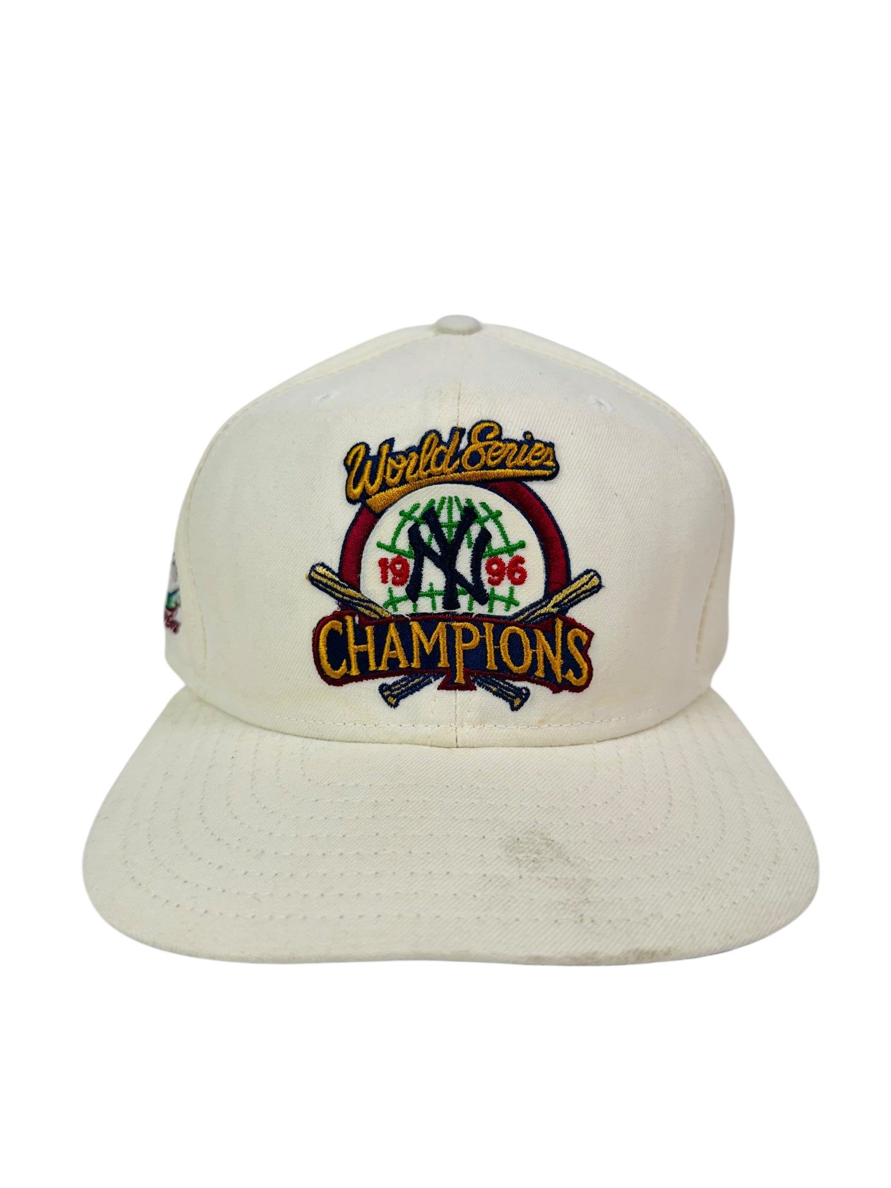 NEW YORK YANKEES VINTAGE 1996 WORLD SERIES CHAMPIONS NEW ERA SNAPBACK ADULT HAT M L