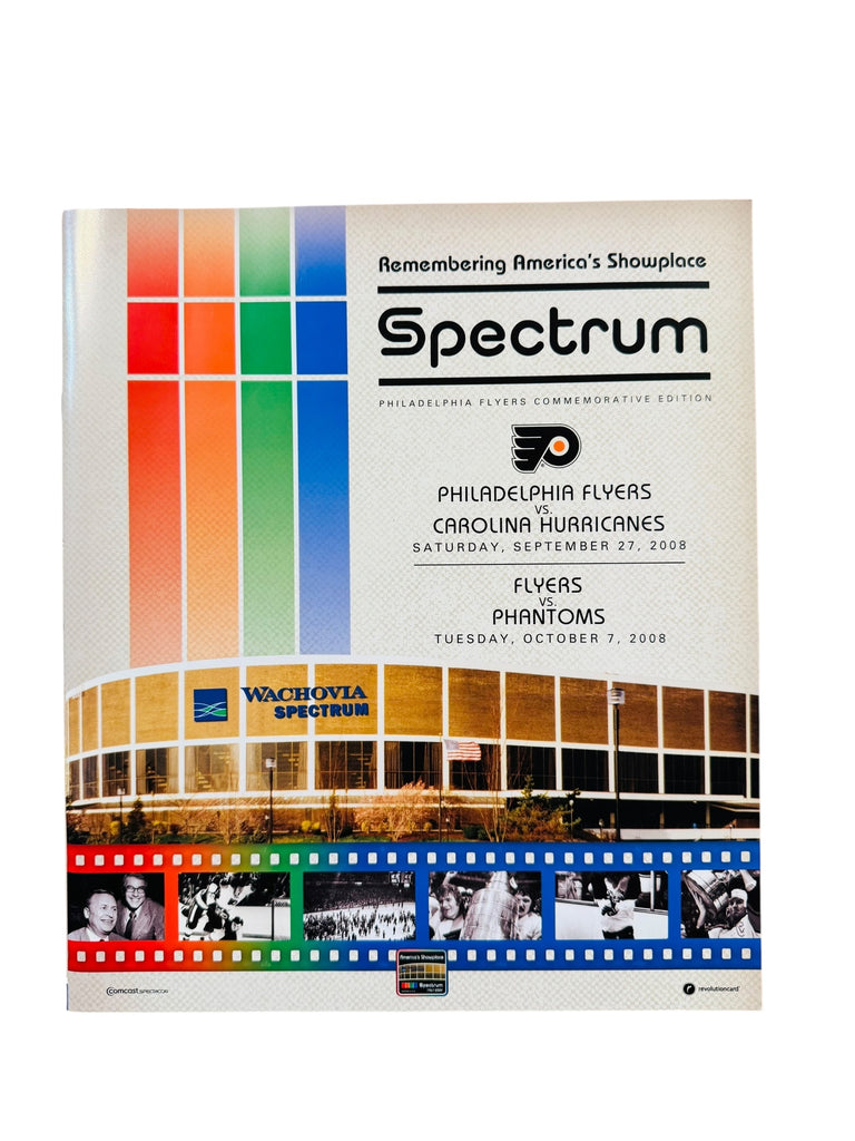 PHILADELPHIA FLYERS 2008 LAST GAME AT SPECTRUM COMMEMORATIVE TICKET + PROGRAM SET
