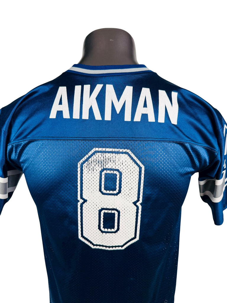 TROY AIKMAN DALLAS COWBOYS VINTAGE 1990'S LOGO ATHLETIC JERSEY YOUTH LARGE