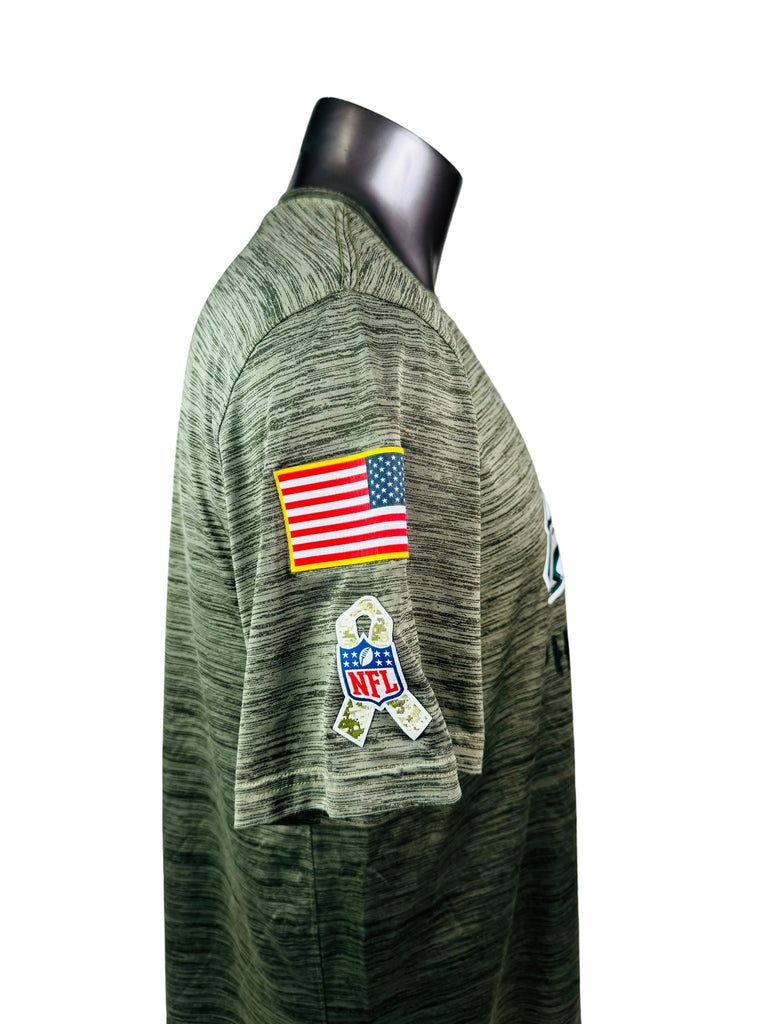 PHILADELPHIA EAGLES TEAM ISSUED NIKE MILITARY SALUTE TO SERVICE DRI-FIT SHIRT ADULT XL