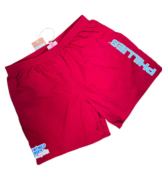 PHILADELPHIA PHILLIES RETRO 1980S WORLD SERIES MITCHELL & NESS ADULT SHORTS XL