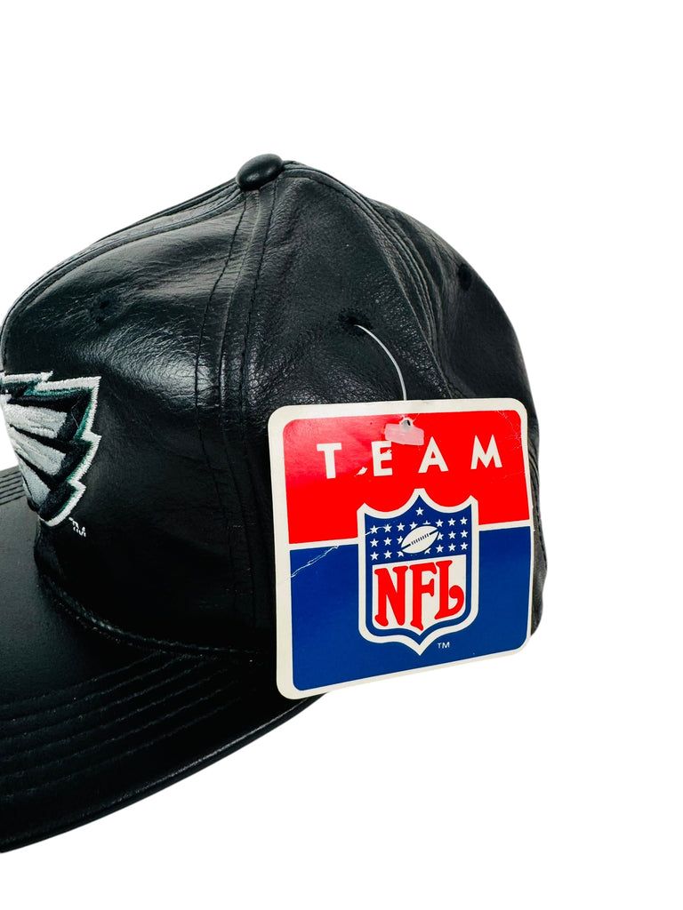 PHILADELPHIA EAGLES VINTAGE 2000'S TEAM NFL DREW PEARSON LEATHER SNAPBACK ADULT HAT