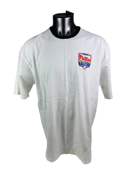 PHILADELPHIA PHILLIES VINTAGE 2004 NEW BALLPARK RINGER T-SHIRT ADULT 2XL