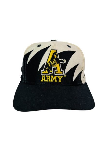 ARMY BLACK KNIGHTS VINTAGE 1990'S SHARK TOOTH LOGO ATHLETIC SNAPBACK ADULT HAT