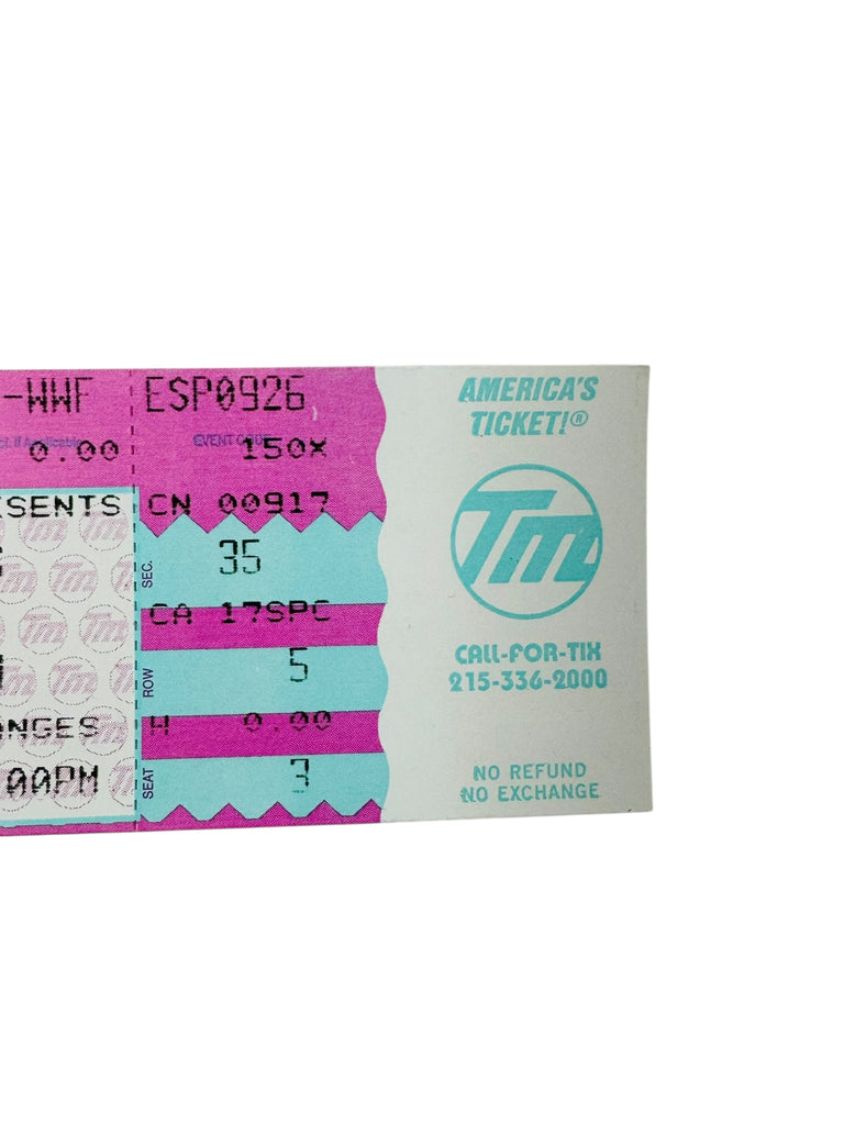 WWF WRESTLING VINTAGE 1993 SPECTRUM TICKET 9/26/93 UNDERTAKER